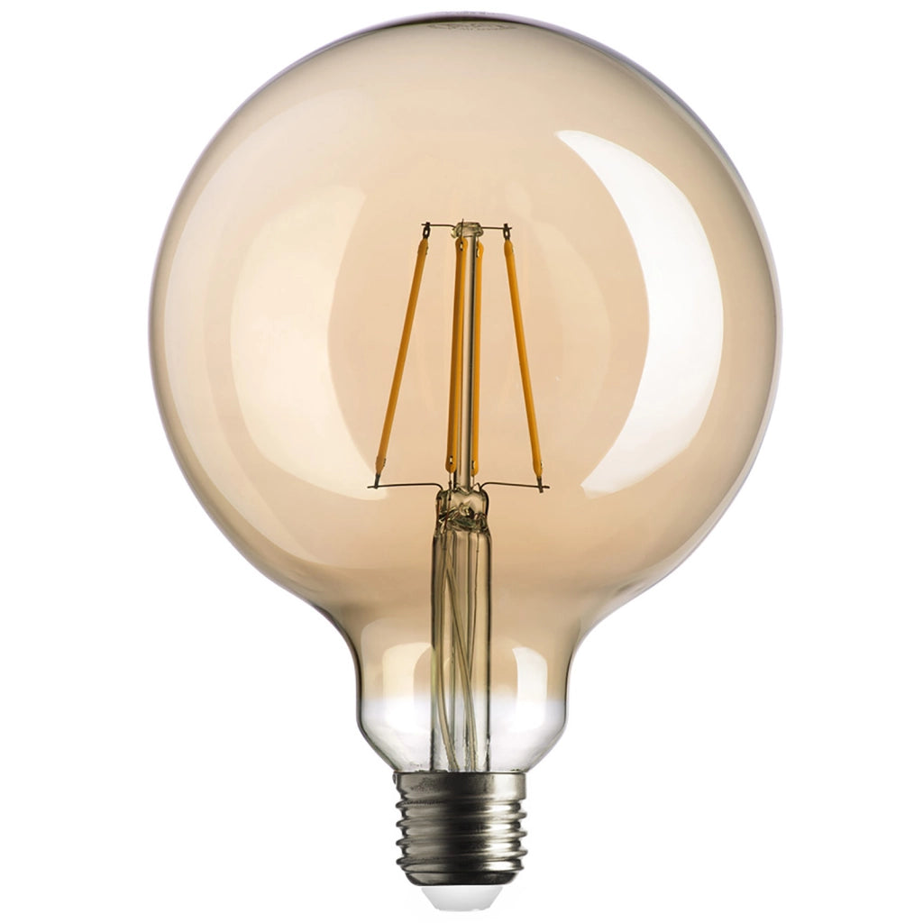 Lampadina globo E27 LED 12W resa 120W lampada palla vetro luce 2500K decorativa pub bar taverna pizzeria