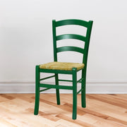 Sedia verde scuro in legno 41x42x88 cm