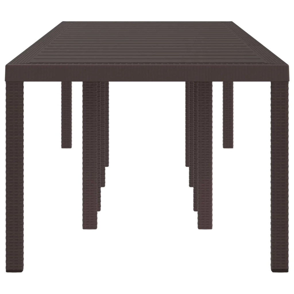 Tavolo da Giardino Marrone 300 x 100 x 73 cm polyrattan
