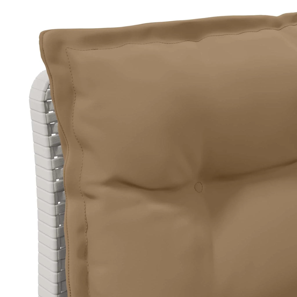 Divano da esterno-Divano da Giardino a 1 Posto con Cuscini Aspetto Rattan PP 227322