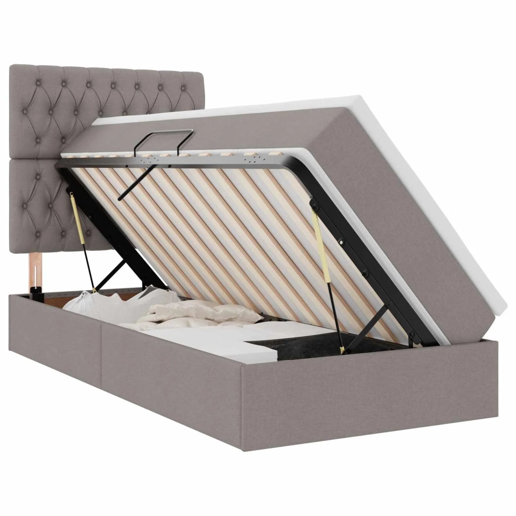 Letto con contenitore e LED Talpa 100 x 200 cm Poliestere