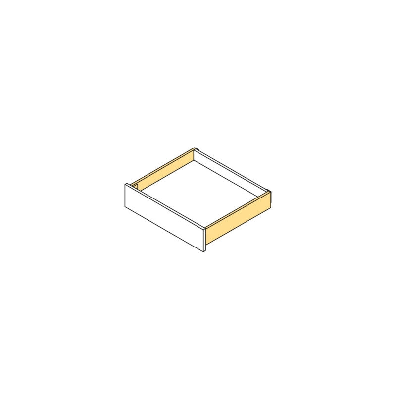 Cassetto esterno Concept 30kg, altezza 105mm, profondità 450mm, Acciaio, Verniciato bianco