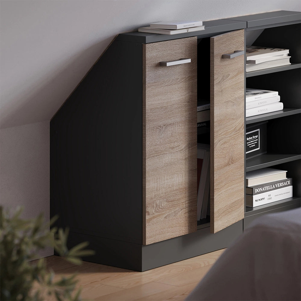 Mobile sottotetto Rion Sonoma/Antracite con 2 porte Vicco