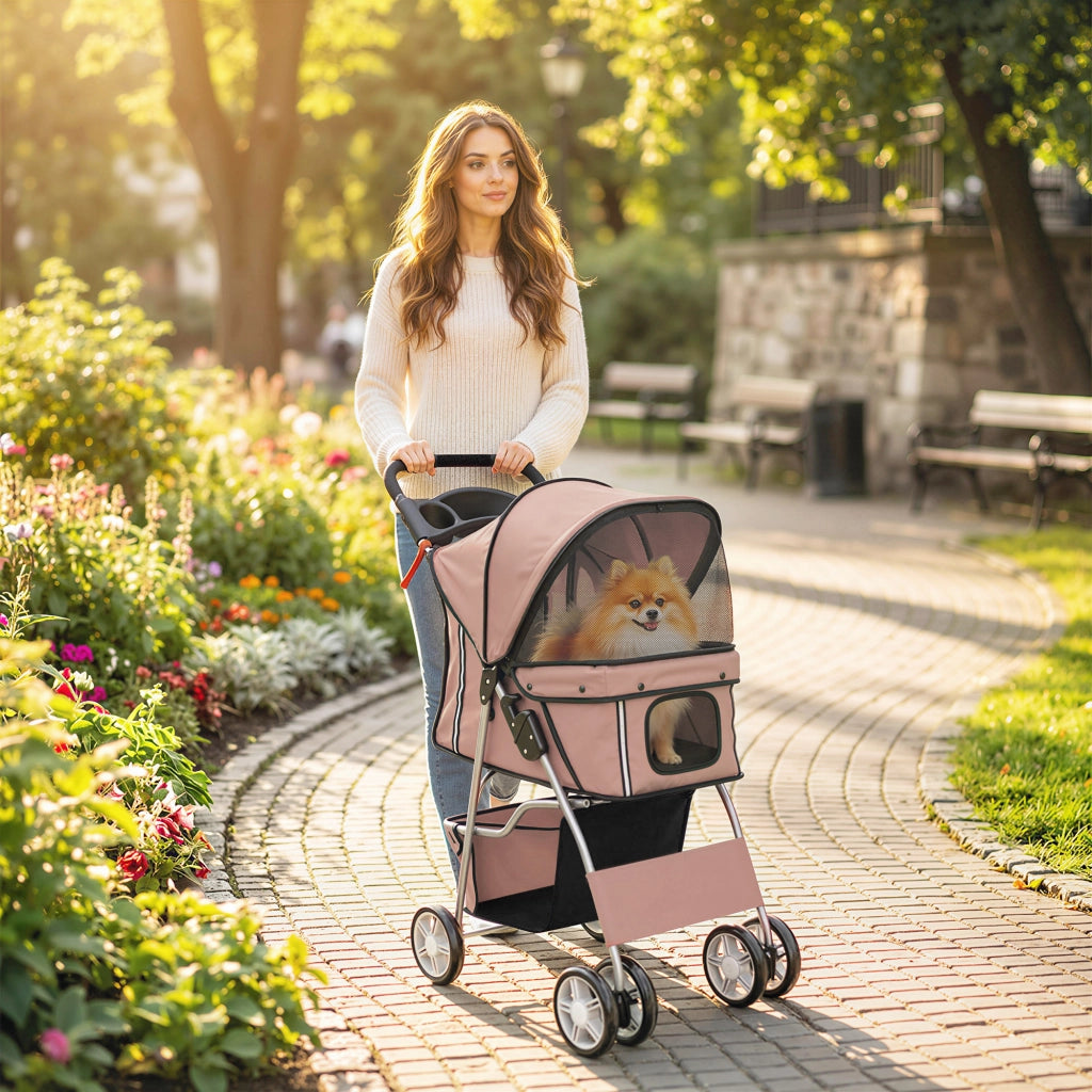 Cuscino Lavabile per Passeggino Cani ¨C Minimal ¨C Grigio