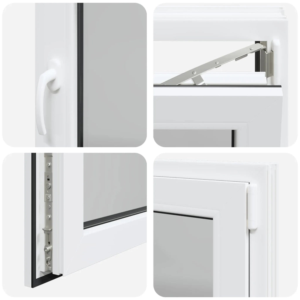 Finestra per Soffitta RISOR Bianco 80 x 50 cm PVC e Vetro 42047238