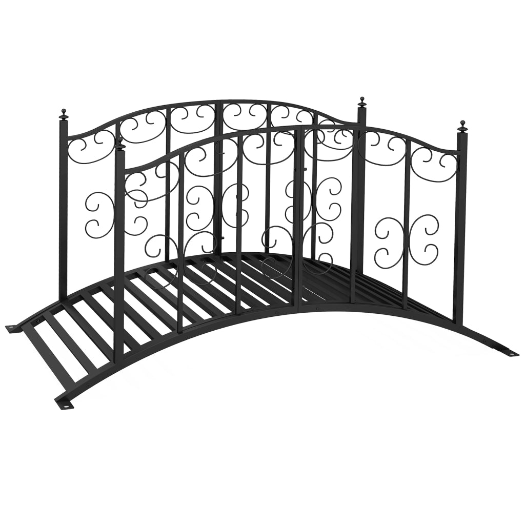 Ponticello da giardino in acciaio ¨C Minimal ¨C 119x67x70 cm nero