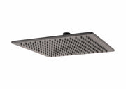 Soffione quadrato nero opaco 25x25