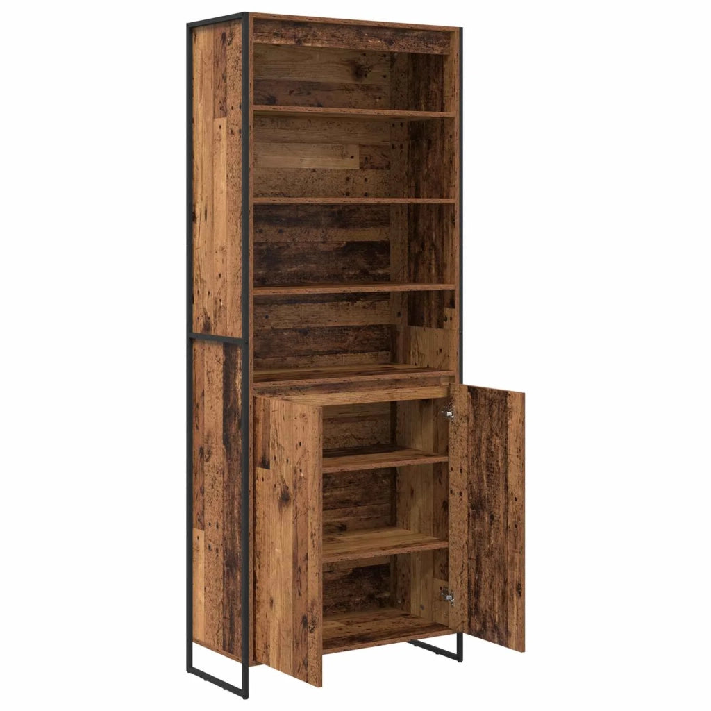 Armadi alti 2 pcs Legno vecchio 79 x 36 x 200 cm