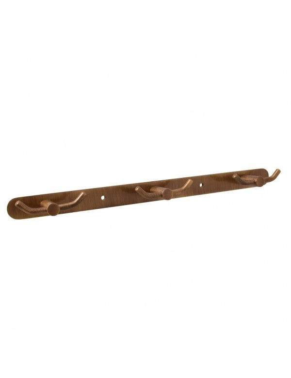 COLORADO gancio triplo doppio in ottone bronzo 36 cm
