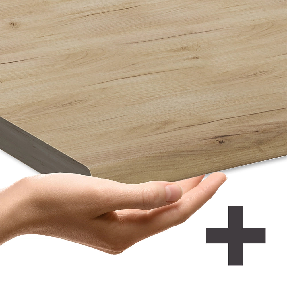 Vicco Mobiletto base per cucina Antracite casa di campagna 40 cm , PL Rovere