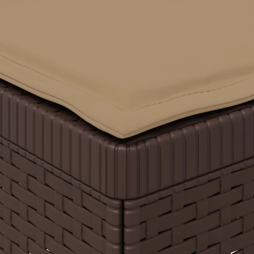 Divano da esterno-Divano da Giardino a 2 Posti con Cuscini Aspetto Rattan PP 247868