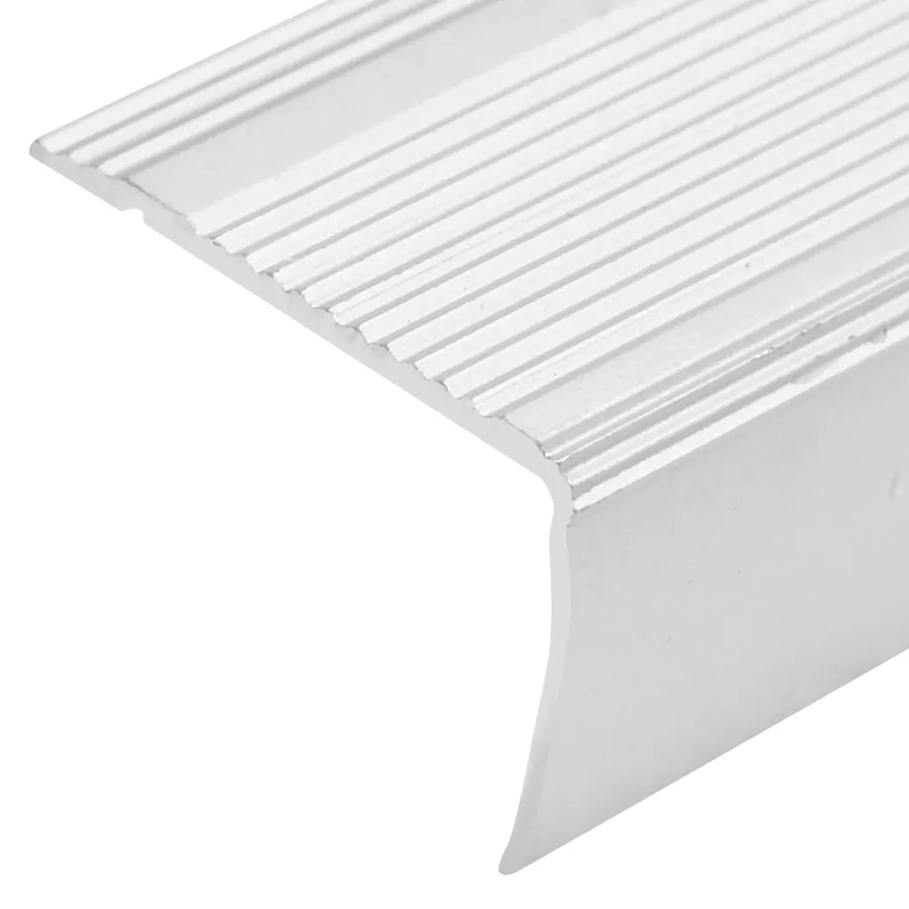 Profili a L per Gradini 5 pz in Alluminio 100 cm Argento 146754
