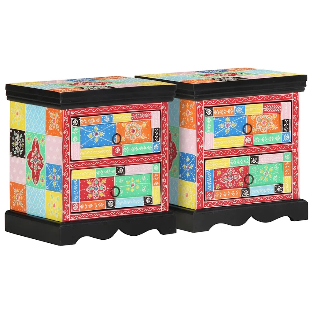Armadio da Notte con cassetto 2 pcs Multicolore 40 x 35 x 45 cm 4017565