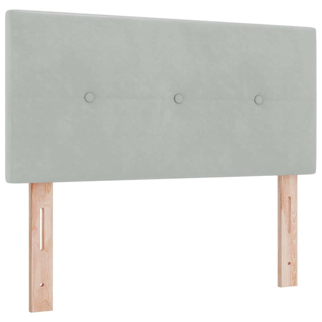Letto box spring con materasso Grigio Chiaro 90 x 190 cm 3451583