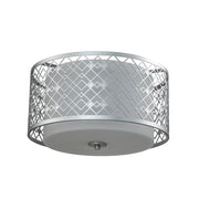 Plafoniera Ziggy Elstead rotonda 40,6cm 2xE27 argento