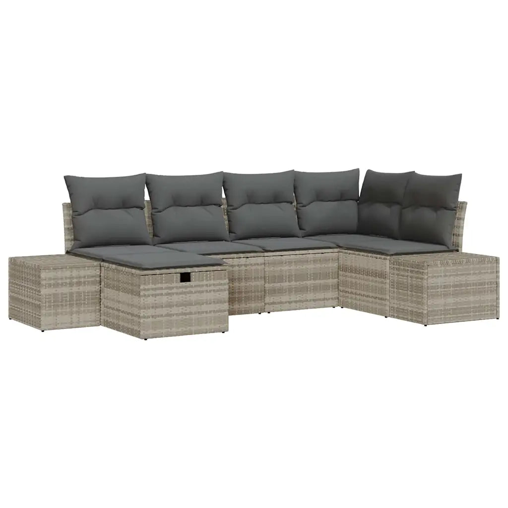 Set di divani con cuscino 7 pcs polyrattan 3360713
