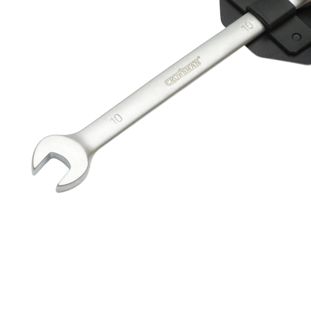 Chiave combinata Crownman da 10 mm in acciaio Cr-V con cricchetto