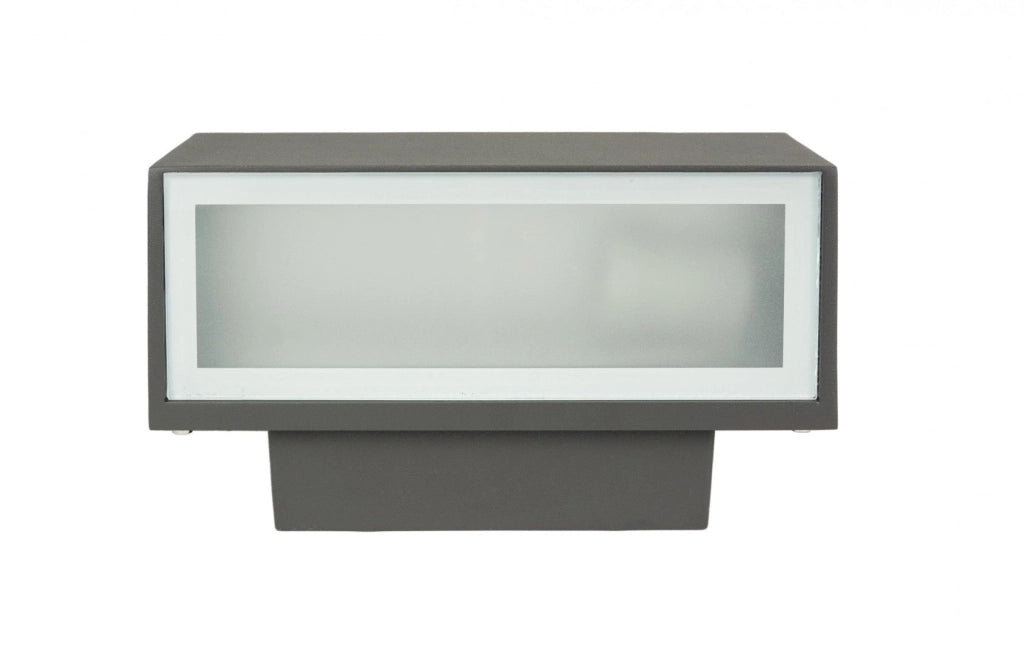 Applique esterna 1 luce SU-MA Zen grigio scuro E27 IP54