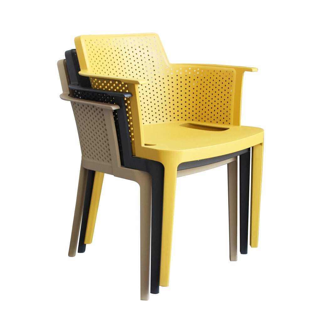 Poltrona da esterno ed interno in Polipropilene cm 60x58x76 5 - KAMALA