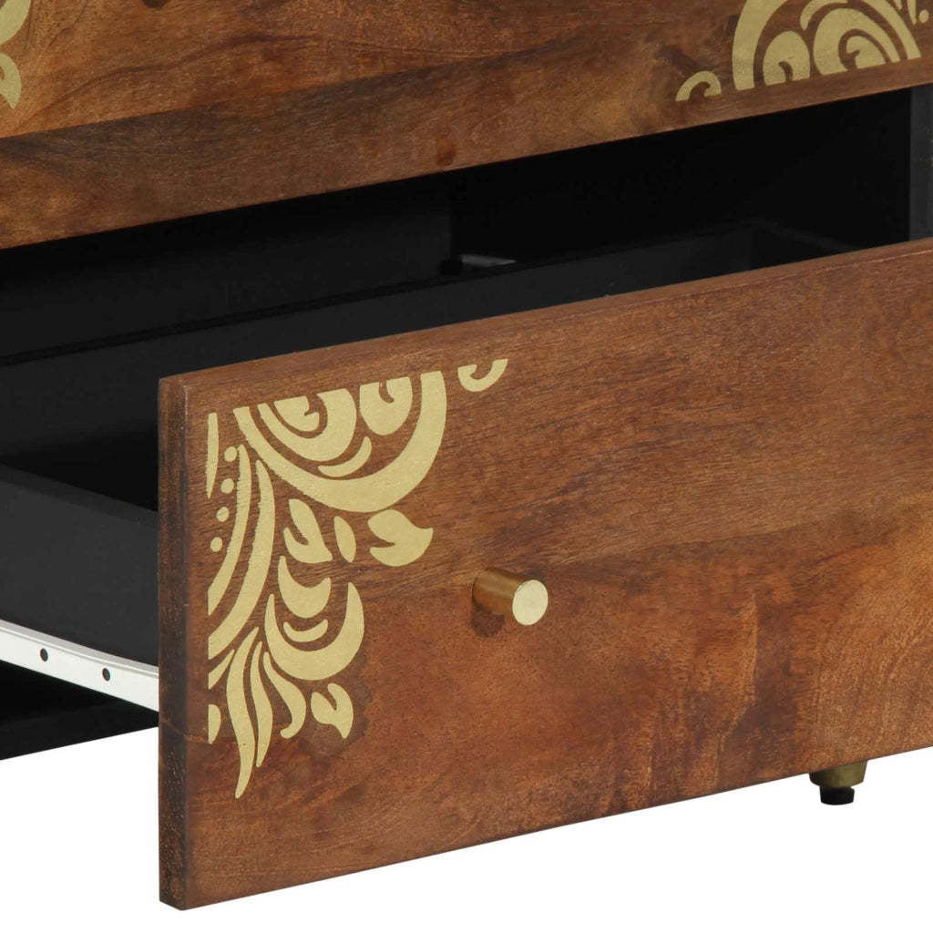 Credenza Marrone 60 x 33 x 75 cm Legno di mango massello 4018739