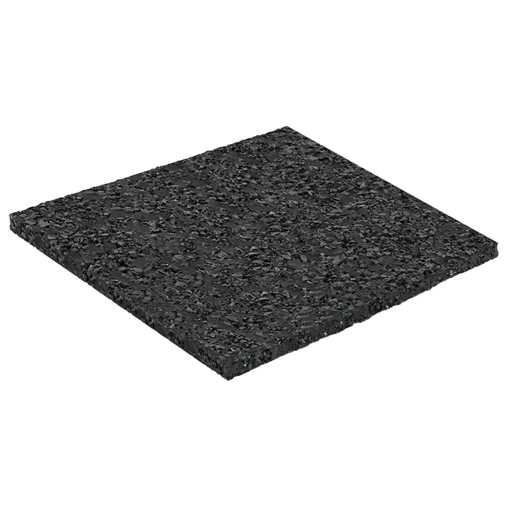 Pad per patio in granuli di gomma Nero 9 x 9 x 0,3 cm Gomma 42027230