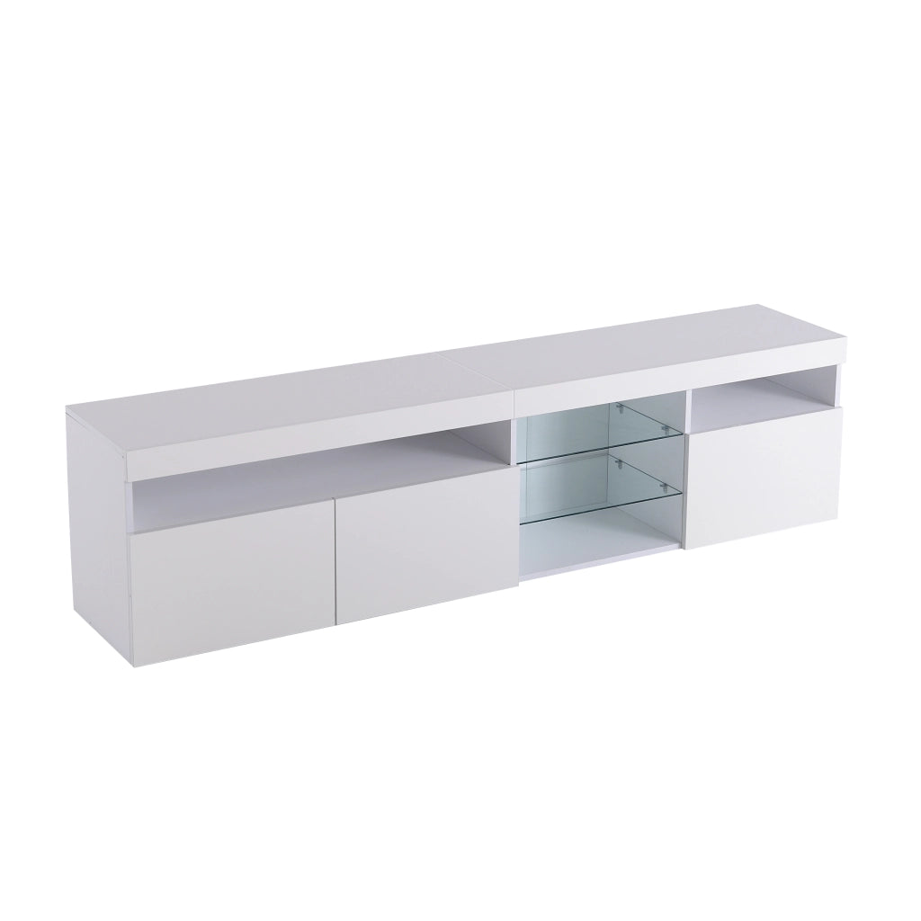 Mobile TV con LED ¨C MINIMAL ¨C Bianco, 180cm