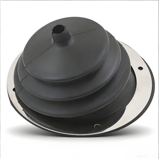 Kit di cambio universale - piatto di cambio - guaina in gomma/metallo - facile da installare - inclusa anello di fissaggio - impermeabile - copertura del pistone del cambio