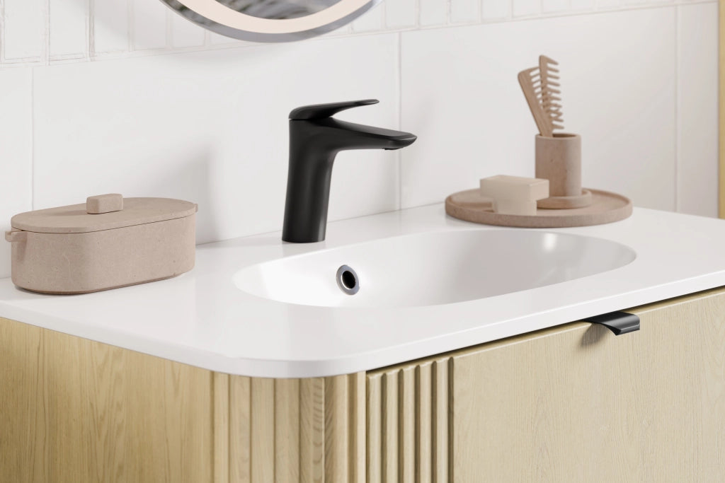 Lavabo per mobile a una vasca 80 cm 80 x 12 x 46 cm