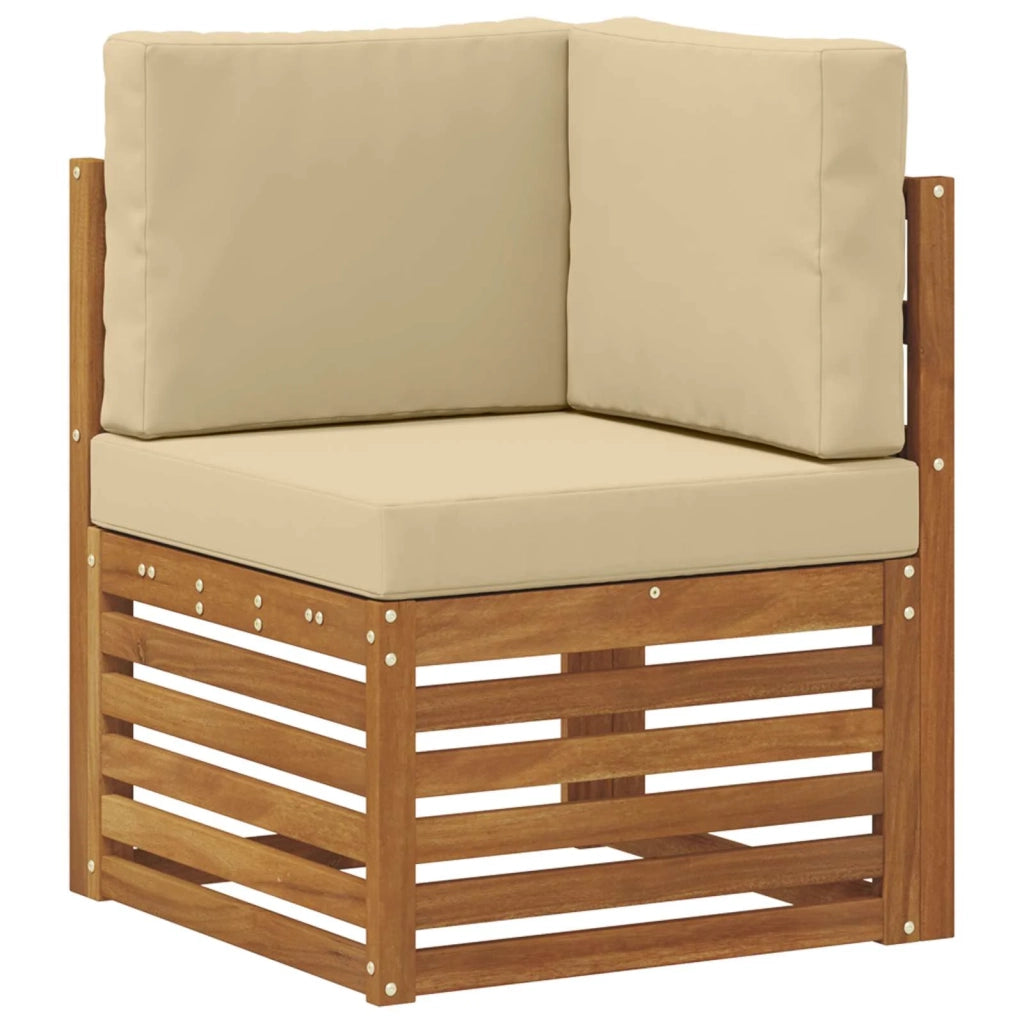 Set divano sezionale con cuscino 5 pcs Naturale 3384409