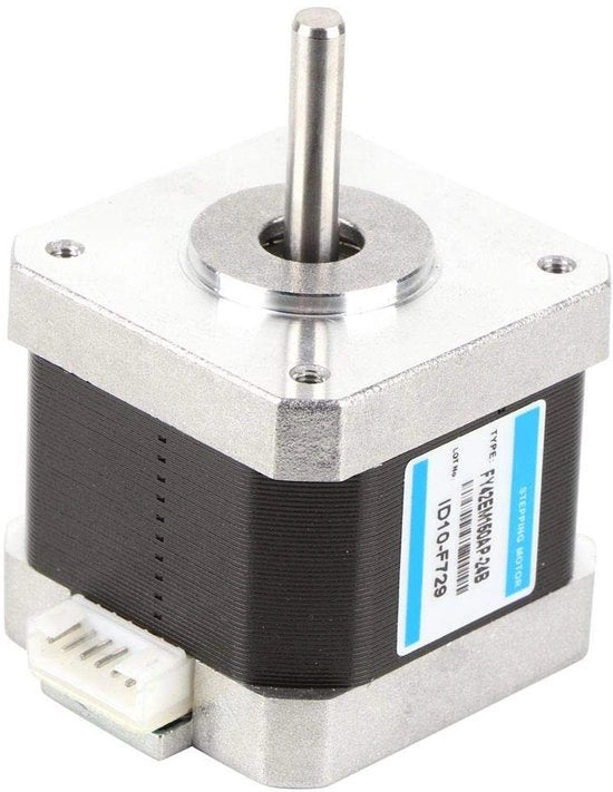 Motore passo a passo - Nema 17 - 24 V/1,5 A - 0,4 Nm - 2 fasi - Utilizzo industriale - Efficienza 80% - Formato compatto