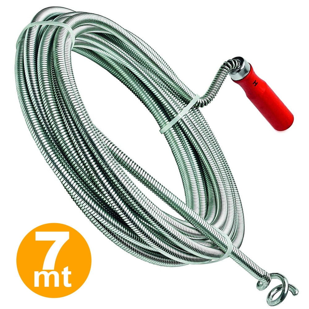 Trade Shop - Molla Cavo Stura Lavandino Fogne Scarico Lavabo Sturafogne Manuale 7m -
