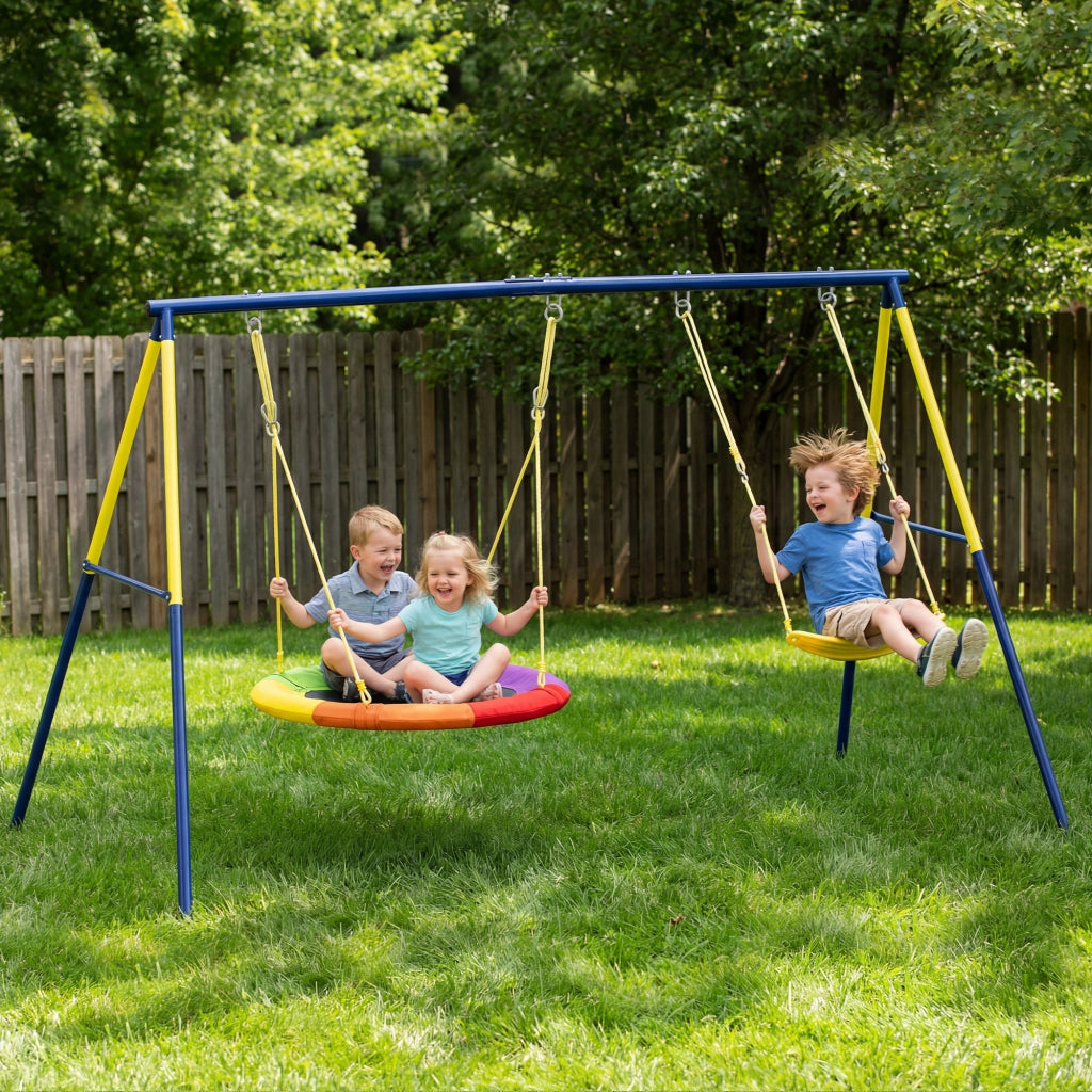 Altalena per Bambini ¨C Minimal ¨C Acciaio Multicolore 3-8 Anni