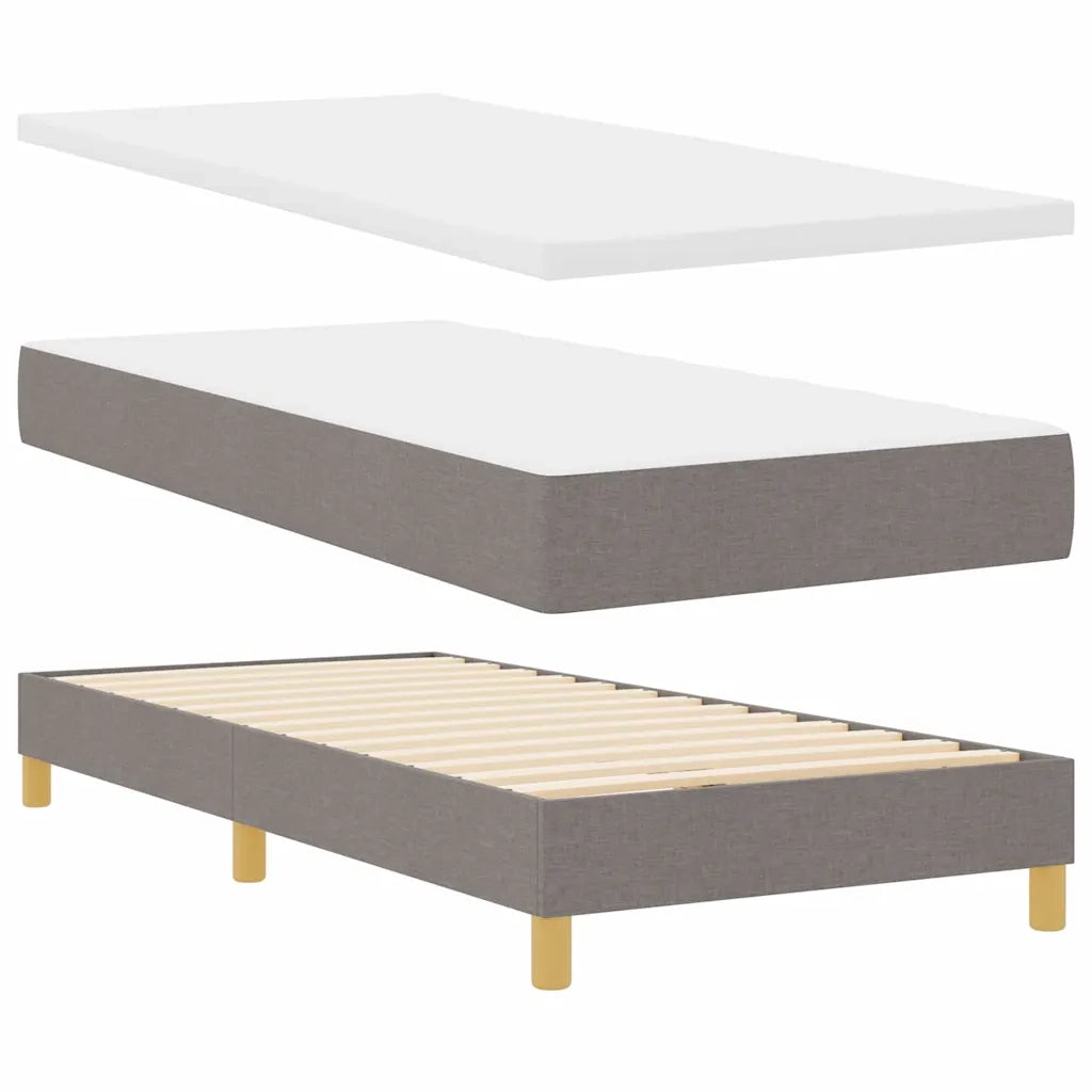 Letto a Sorgente LED con materasso Talpa 80 x 200 cm Tessuto