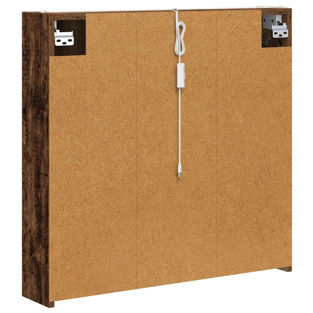 Mobiletto per specchio da bagno con lo scaffale Legno vecchio 889261