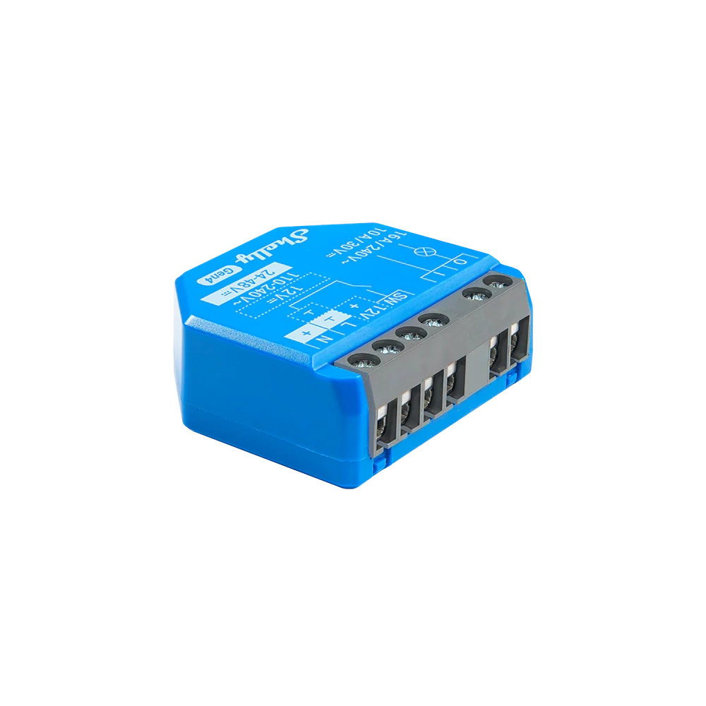 Shelly 1 Gen4 confezione da 4 - interruttore relè 1x 16A (WiFi, Bluetooth, Zigbee, Matter)