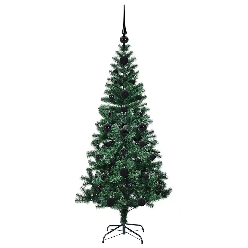 Albero di Natale artificiale con luci integrate Verde 120 cm 3396737