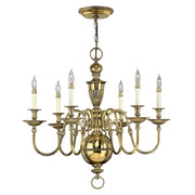 Lampadario Cambridge ottone ossidato 6xE14 Hinkley
