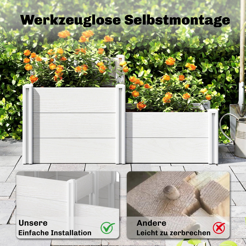 Hochbeet Giardino 3 Stufen Modulare ¨C zephmum ¨C Plastica Verde