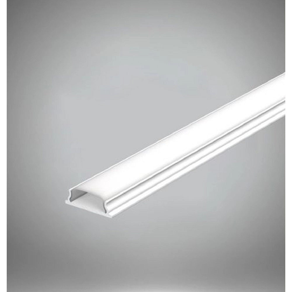 Trade Shop - Profilo Barra In Alluminio Da 2 Mt Incasso Per Strip Led Con Copertura Al-19 -
