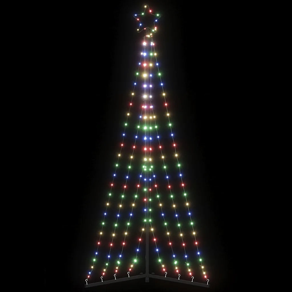 Albero di Natale | Decorazioni natalizie a LED 339 LED Colorato 187 cm