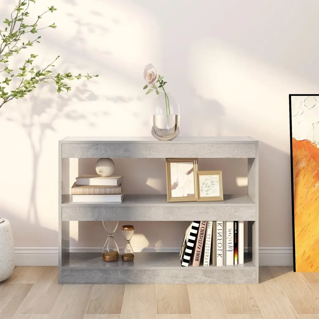 Divisorio-Paravento Grigio Cemento 100x30x72 cm
