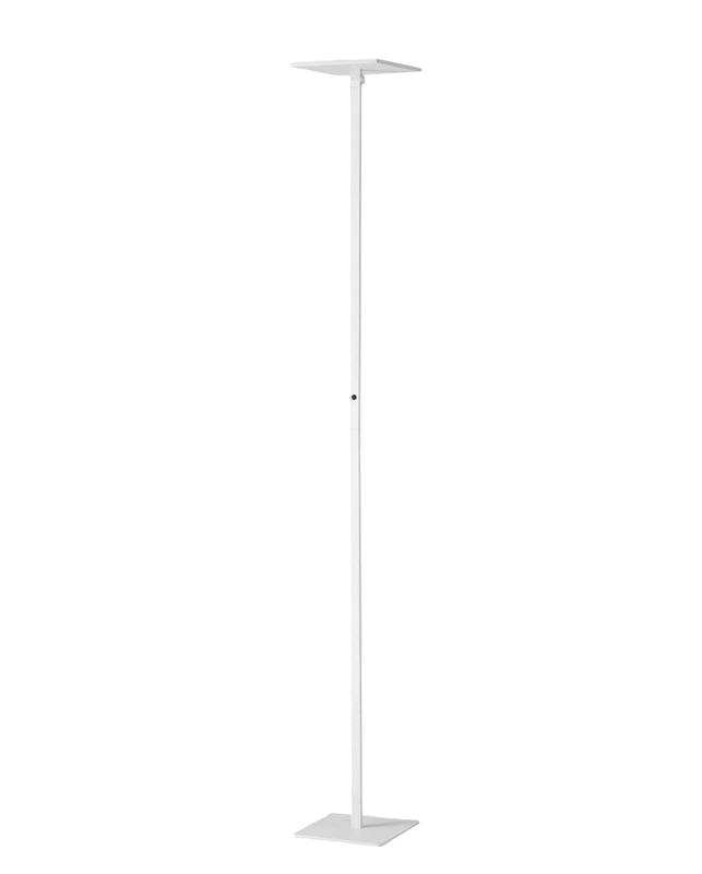 Ideal - Piantana a Led Bianca orientabile in metallo H.180 cm Fabas Luce - Luce led 35W integrata CCT (3000K 4000K 5000K 6000K)