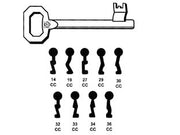 CHIAVI PATENT PER SERRATURE A BUSSOLA CORNI  34 CC    SILCA