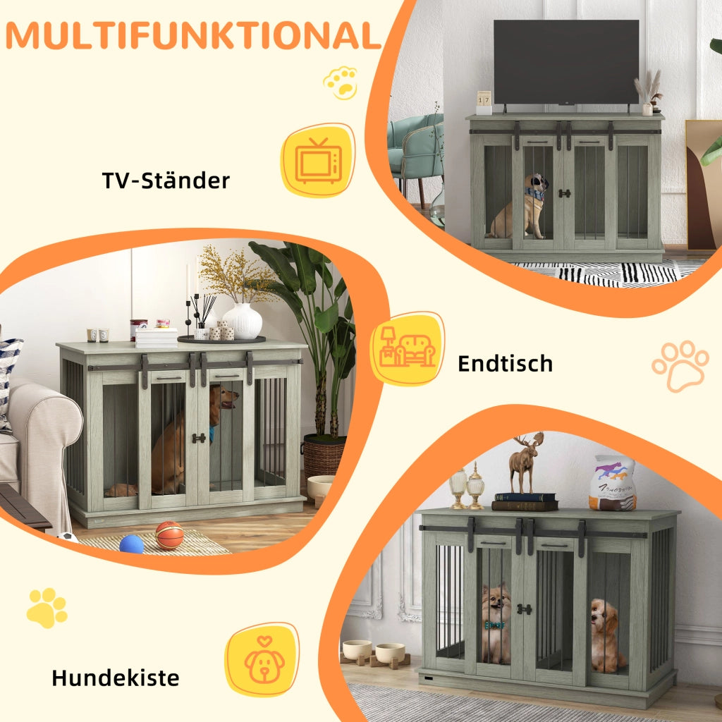 Gabbia per Cani ¨C Minimal ¨C Grigio 2 Porte