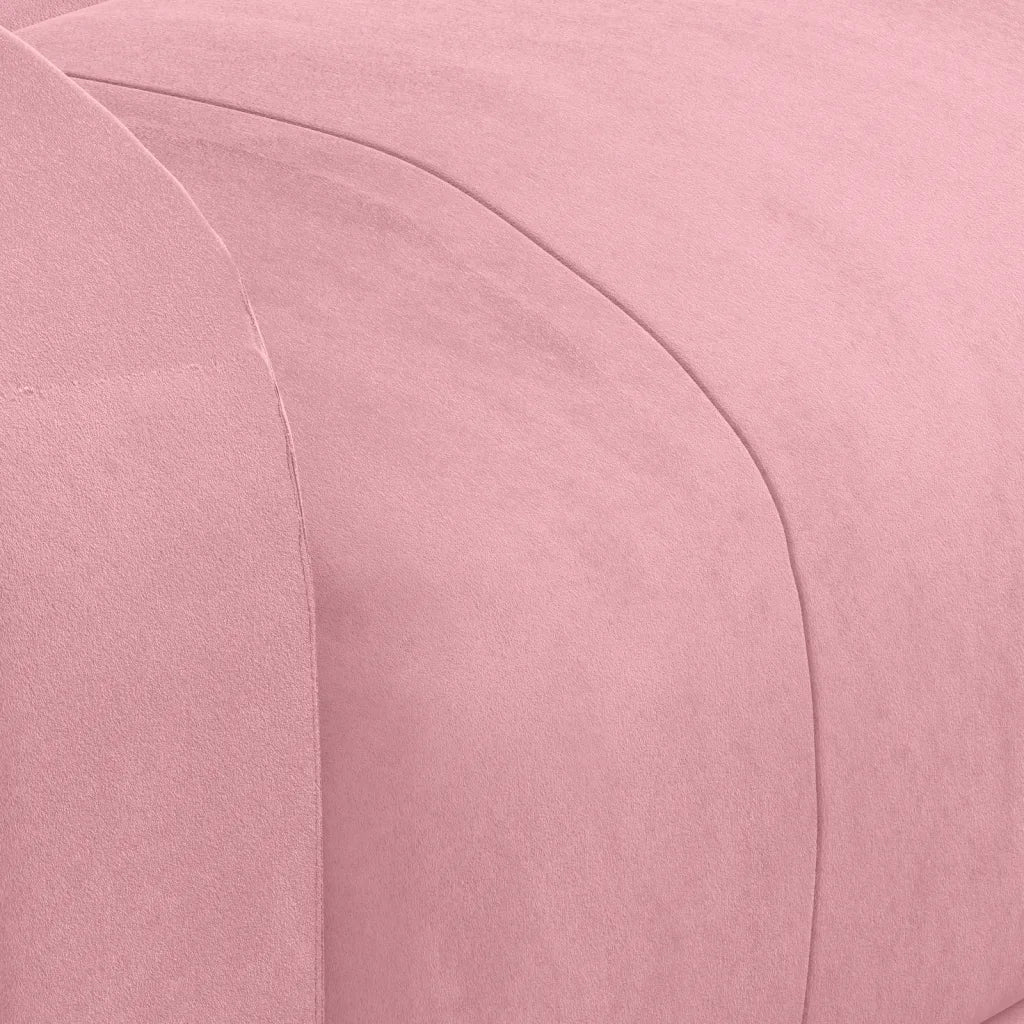 Poltrona Reclinabile Rosa in Velluto 342403