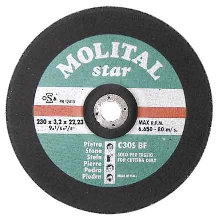 DISCO DA TAGLIO PER MARMO MOLITAL Ø 115x3,0 mm - MOLITAL