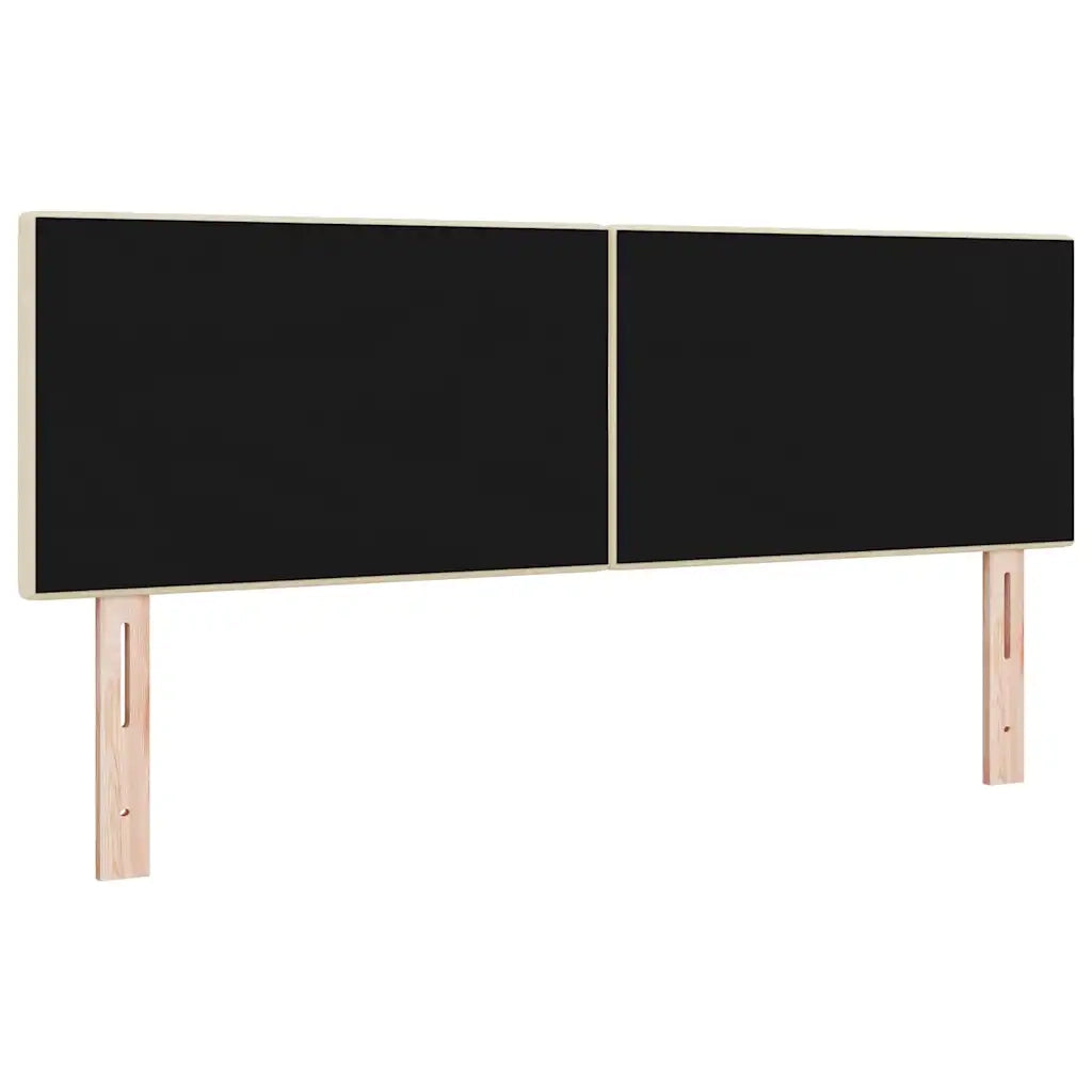 Testiera LED con strisce LED con testiera Crema 160 cm Tessuto 3338140