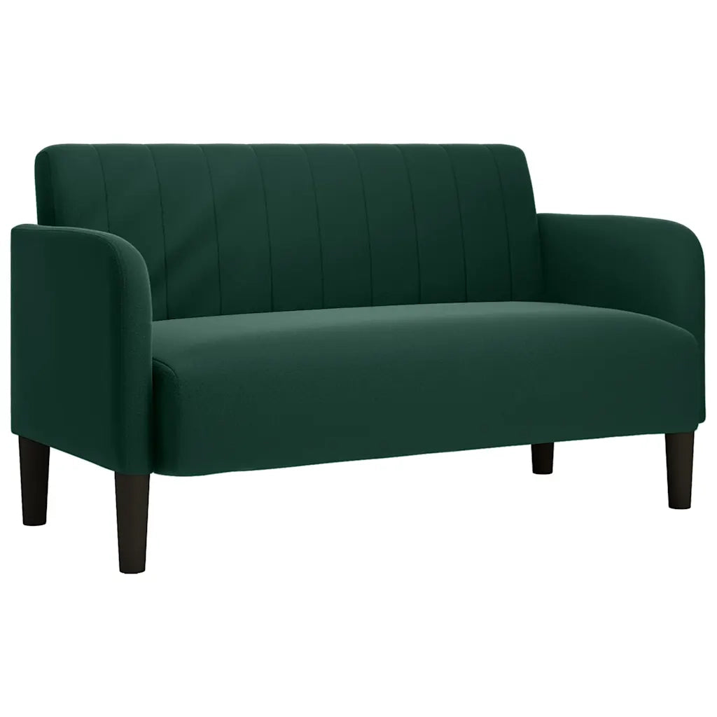 Divano Divanetto-Sofa Verde Scuro 109 cm Velluto