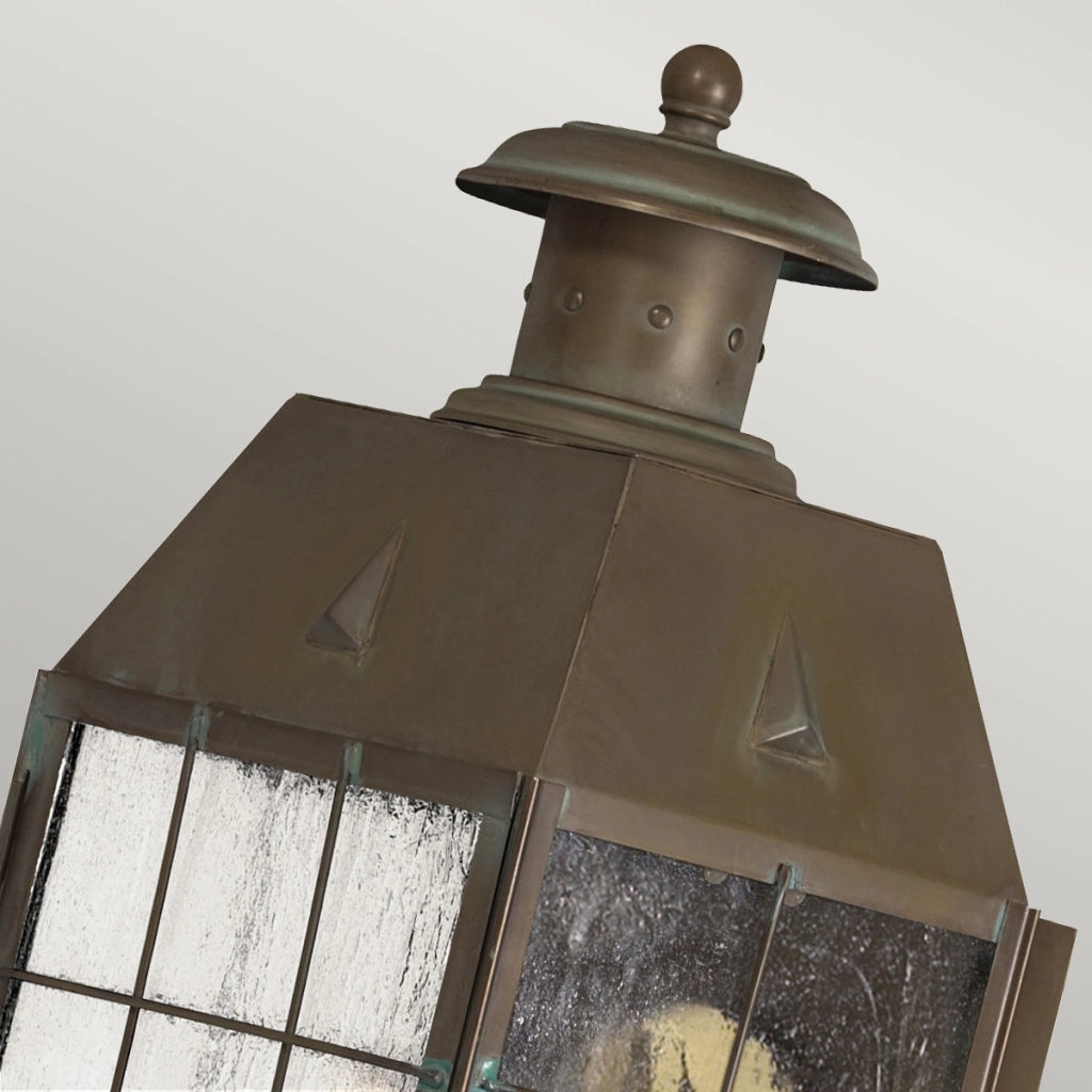 Applique esterna ottone anticato E14 2x60W Nantucket Quintiesse
