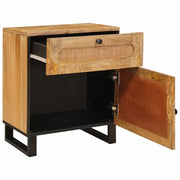 Comodino | Armadio da Notte | Mobiletto da notte con cassetto Naturale 50 x 33 x 60 cm